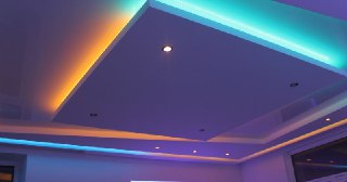 Натяжной потолок с подсветкой Переславль-Залесский, цена от 2117 руб.